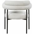 Meridian Furniture Blake Cream Boucle Fabric Dining Chair Set of 2