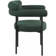 Meridian Furniture Blake Green Boucle Fabric Dining Chair Set of 2