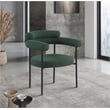 Meridian Furniture Blake Green Boucle Fabric Dining Chair Set of 2