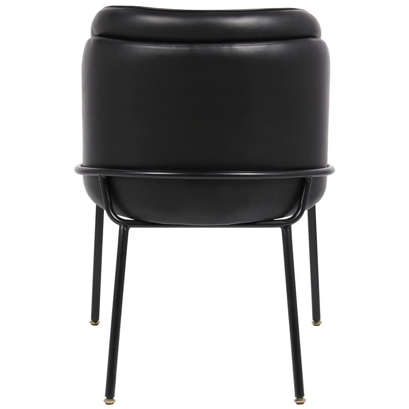Meridian Furniture Jagger Black Vegan Leather Dining Chair (Set of 2)