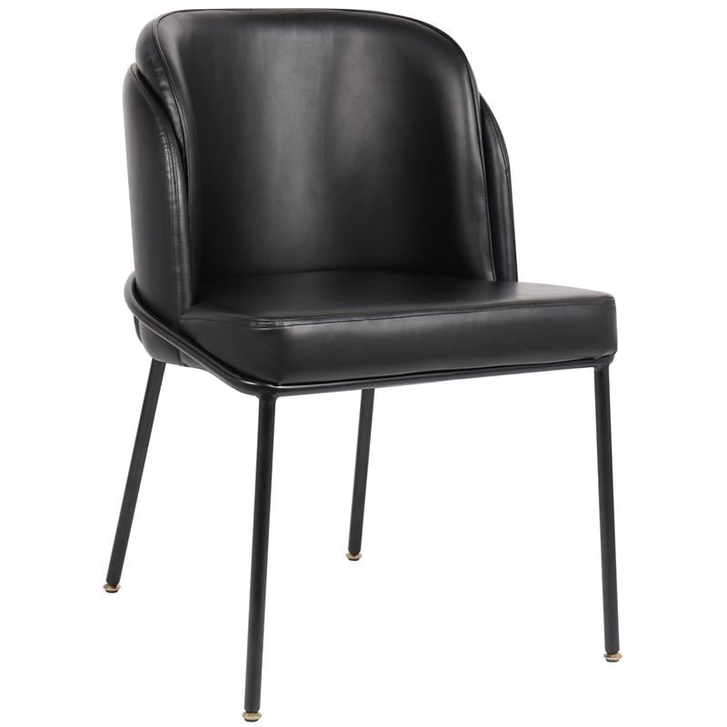 Meridian Furniture Jagger Black Vegan Leather Dining Chair (Set of 2)