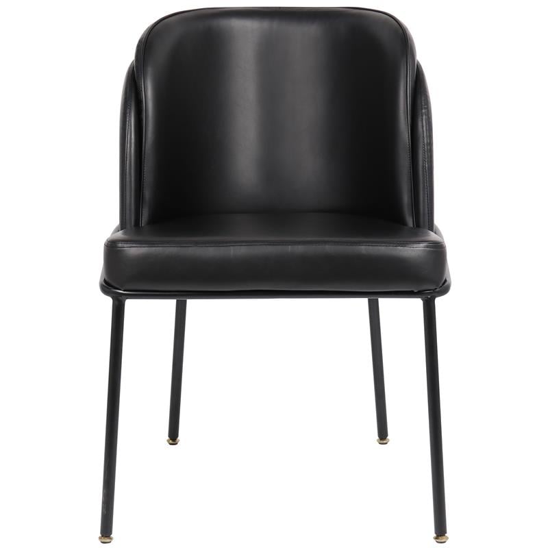 Meridian Furniture Jagger Black Vegan Leather Dining Chair (Set of 2)