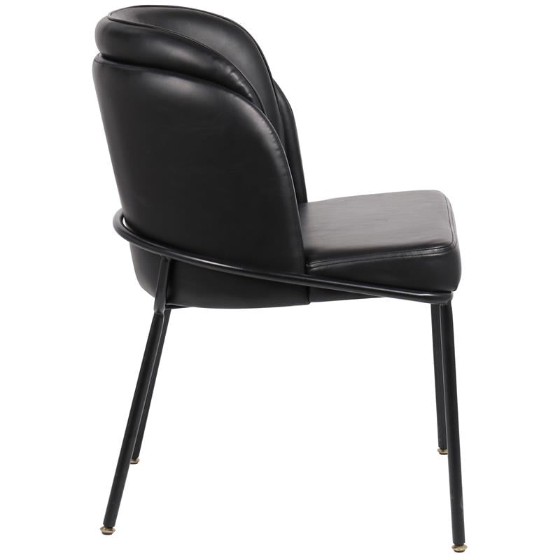 Meridian Furniture Jagger Black Vegan Leather Dining Chair (Set of 2)