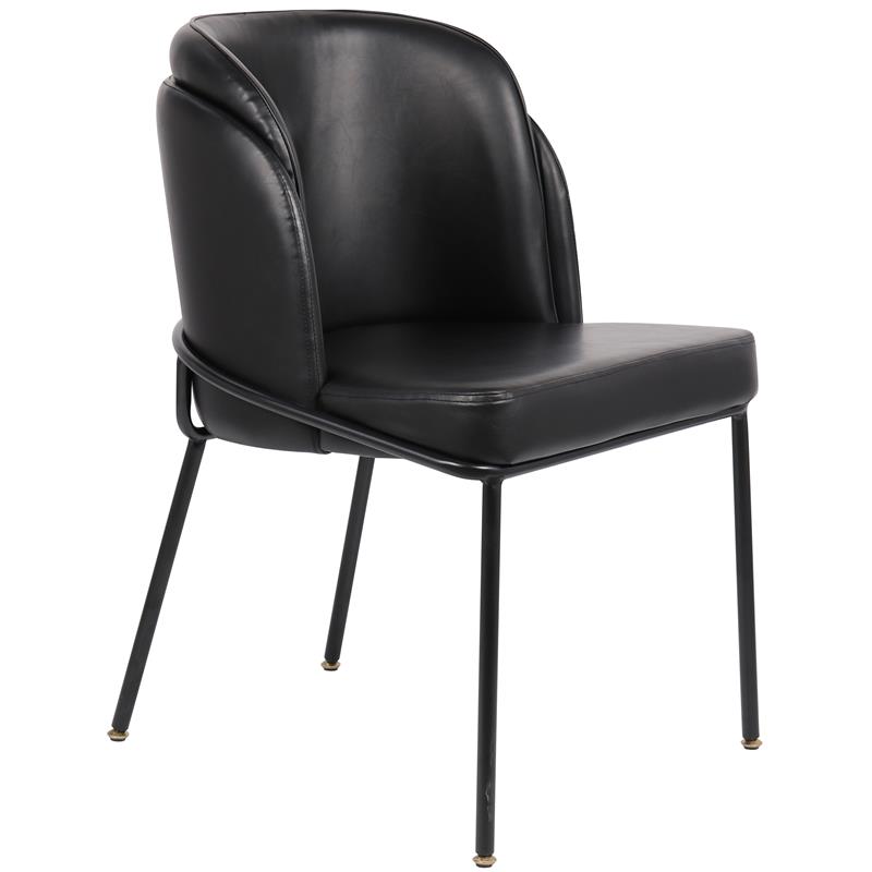 Meridian Furniture Jagger Black Vegan Leather Dining Chair (Set of 2)