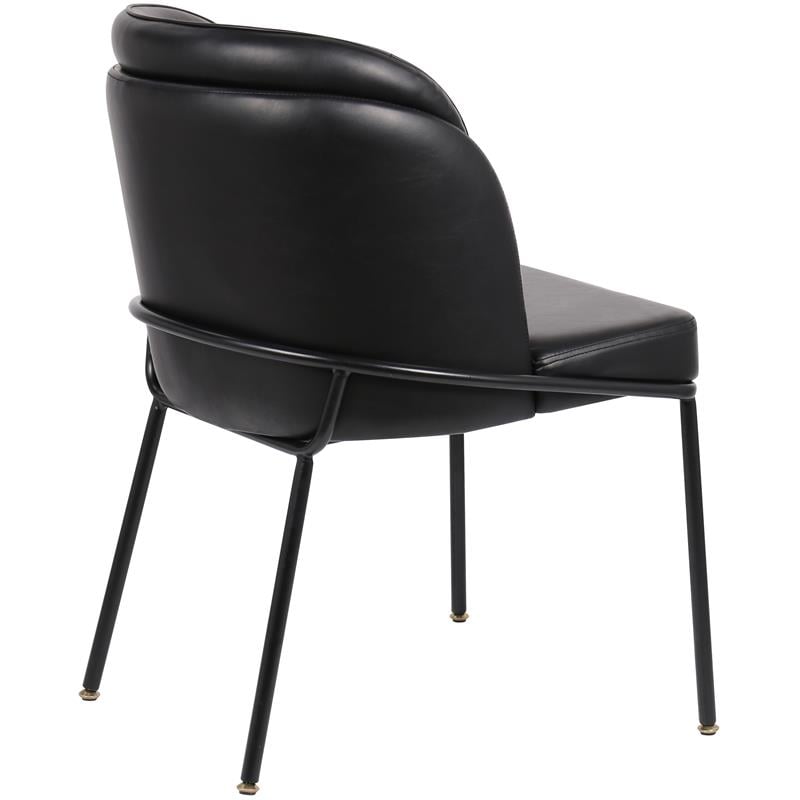 Meridian Furniture Jagger Black Vegan Leather Dining Chair (Set of 2)