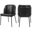 Meridian Furniture Jagger Black Vegan Leather Dining Chair (Set of 2)