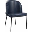 Meridian Furniture Jagger Navy Vegan Leather Dining Chair (Set of 2)