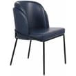 Meridian Furniture Jagger Navy Vegan Leather Dining Chair (Set of 2)