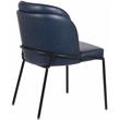 Meridian Furniture Jagger Navy Vegan Leather Dining Chair (Set of 2)
