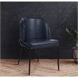 Meridian Furniture Jagger Navy Vegan Leather Dining Chair (Set of 2)