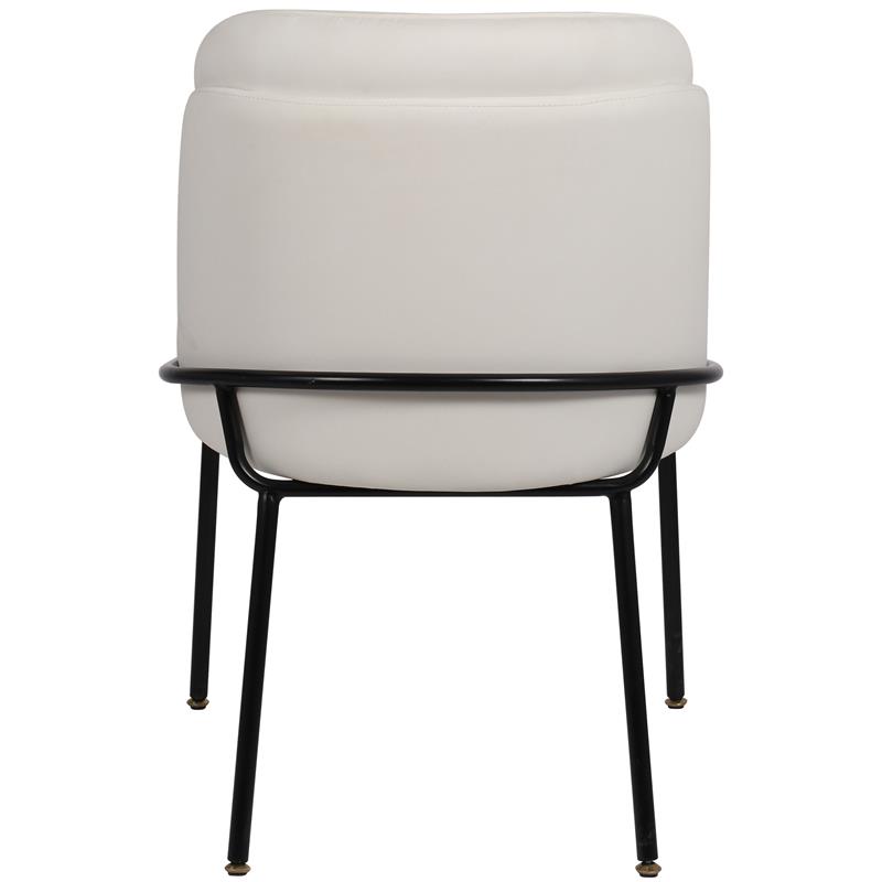 Meridian Furniture Jagger White Vegan Leather Dining Chair (Set of 2)