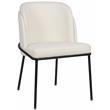 Meridian Furniture Jagger White Vegan Leather Dining Chair (Set of 2)