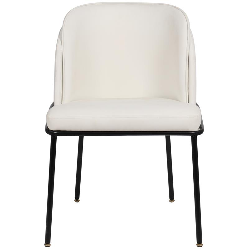 Meridian Furniture Jagger White Vegan Leather Dining Chair (Set of 2)