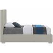 Meridian Furniture Crosby Beige Linen Textured Fabric Twin Bed