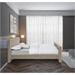 Meridian Furniture Dillard Beige Velvet Full Bed