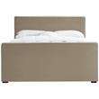 Meridian Furniture Dillard Beige Velvet Queen Bed