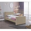 Meridian Furniture Dillard Beige Velvet Twin Bed