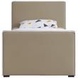 Meridian Furniture Dillard Beige Velvet Twin Bed