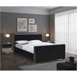 Meridian Furniture Dillard Black Velvet Full Bed