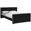 Meridian Furniture Dillard Black Velvet Queen Bed