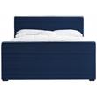 Meridian Furniture Dillard Navy Velvet Full Bed