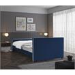 Meridian Furniture Dillard Navy Velvet King Bed
