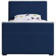 Meridian Furniture Dillard Navy Velvet Twin Bed