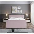 Meridian Furniture Dillard Pink Velvet Full Bed