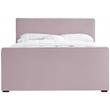 Meridian Furniture Dillard Pink Velvet Queen Bed