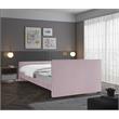 Meridian Furniture Dillard Pink Velvet Queen Bed