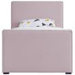 Meridian Furniture Dillard Pink Velvet Twin Bed