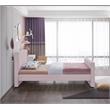 Meridian Furniture Dillard Pink Velvet Twin Bed