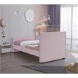 Meridian Furniture Dillard Pink Velvet Twin Bed