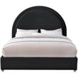 Meridian Furniture Milo Black Fabric Full Bed