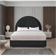 Meridian Furniture Milo Black Fabric Full Bed