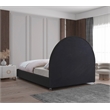 Meridian Furniture Milo Black Fabric Queen Bed