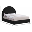 Meridian Furniture Milo Black Fabric Queen Bed