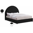 Meridian Furniture Milo Black Fabric Queen Bed