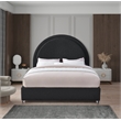 Meridian Furniture Milo Black Fabric Queen Bed