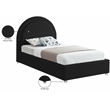 Meridian Furniture Milo Black Fabric Twin Bed