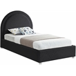 Meridian Furniture Milo Black Fabric Twin Bed
