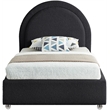 Meridian Furniture Milo Black Fabric Twin Bed