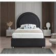 Meridian Furniture Milo Black Fabric Twin Bed