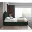 Meridian Furniture Milo Green Fabric Twin Bed