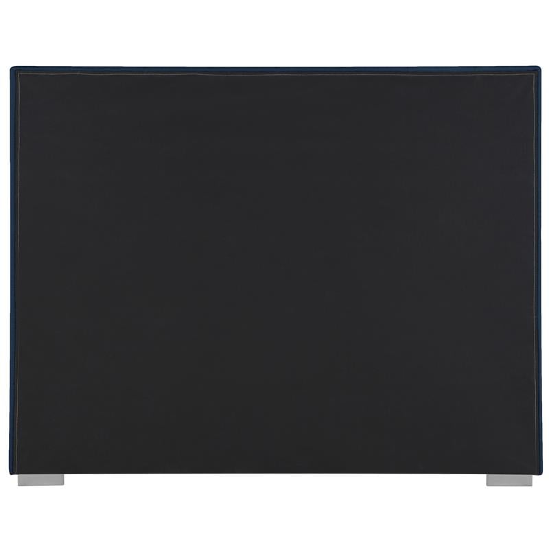 Meridian Furniture Pierce Navy Linen Textured Fabric King Bed