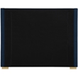 Meridian Furniture Royce Navy Linen Textured Fabric Full Bed