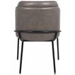 Meridian Furniture Jagger Grey Vegan Leather Dining Chair (Set of 2)