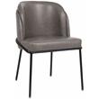 Meridian Furniture Jagger Grey Vegan Leather Dining Chair (Set of 2)