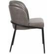 Meridian Furniture Jagger Grey Vegan Leather Dining Chair (Set of 2)