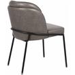 Meridian Furniture Jagger Grey Vegan Leather Dining Chair (Set of 2)
